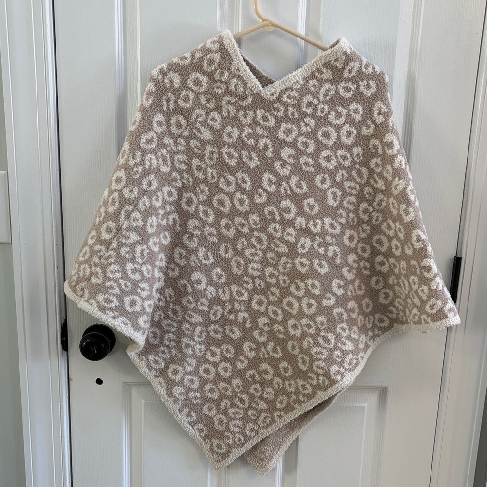 Leopard Print Poncho